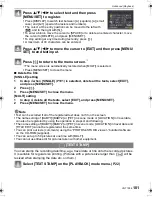 Предварительный просмотр 101 страницы Panasonic DMC FZ28K - Lumix Digital Camera Operating Instructions Manual