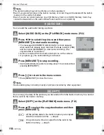 Предварительный просмотр 110 страницы Panasonic DMC FZ28K - Lumix Digital Camera Operating Instructions Manual