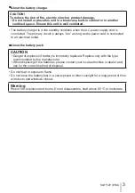 Preview for 3 page of Panasonic DMC-FZ300SG Basic Operating Instructions Manual