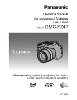 Предварительный просмотр 1 страницы Panasonic DMC-FZ47K Owner'S Manual