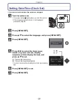 Предварительный просмотр 22 страницы Panasonic DMC-FZ47K Owner'S Manual