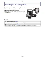 Предварительный просмотр 24 страницы Panasonic DMC-FZ47K Owner'S Manual