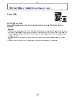 Предварительный просмотр 37 страницы Panasonic DMC-FZ47K Owner'S Manual