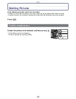 Предварительный просмотр 42 страницы Panasonic DMC-FZ47K Owner'S Manual