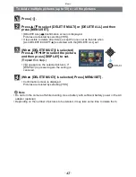 Предварительный просмотр 43 страницы Panasonic DMC-FZ47K Owner'S Manual