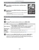 Предварительный просмотр 160 страницы Panasonic DMC-FZ47K Owner'S Manual