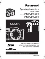 Panasonic DMC-FZ4S - Lumix Digital Camera Operating Instructions Manual preview