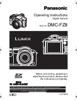 Panasonic DMC-FZ8S Operating Instructions Manual preview