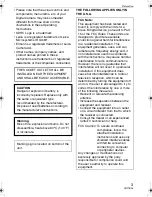 Preview for 3 page of Panasonic DMC-FZ8S Operating Instructions Manual