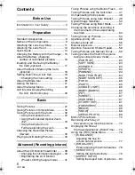 Preview for 6 page of Panasonic DMC-FZ8S Operating Instructions Manual