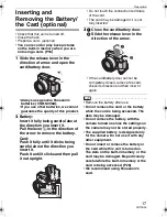 Preview for 17 page of Panasonic DMC-FZ8S Operating Instructions Manual