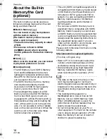 Preview for 18 page of Panasonic DMC-FZ8S Operating Instructions Manual