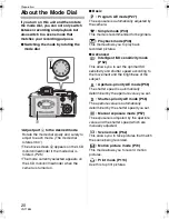 Preview for 20 page of Panasonic DMC-FZ8S Operating Instructions Manual