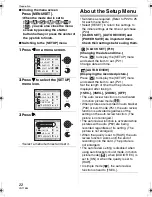 Preview for 22 page of Panasonic DMC-FZ8S Operating Instructions Manual