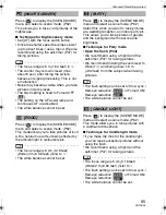 Preview for 65 page of Panasonic DMC-FZ8S Operating Instructions Manual