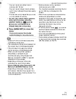 Preview for 71 page of Panasonic DMC-FZ8S Operating Instructions Manual