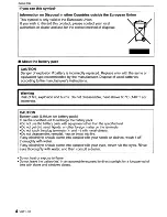 Preview for 4 page of Panasonic DMC-G1K - Lumix Digital Camera Operating Instructions Manual