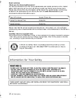 Preview for 2 page of Panasonic DMC-G3KK Basic Owner'S Manual