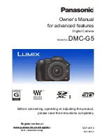 Предварительный просмотр 1 страницы Panasonic DMC-G5KBODY Owner'S Manual