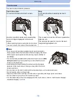 Предварительный просмотр 13 страницы Panasonic DMC-G5KBODY Owner'S Manual