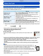 Предварительный просмотр 27 страницы Panasonic DMC-G5KBODY Owner'S Manual