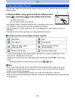 Предварительный просмотр 61 страницы Panasonic DMC-G5KBODY Owner'S Manual