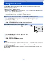 Предварительный просмотр 174 страницы Panasonic DMC-G5KBODY Owner'S Manual