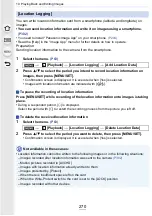 Preview for 270 page of Panasonic DMC-G7SINGLE Operating Instructions Manual