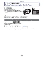 Предварительный просмотр 71 страницы Panasonic DMC-GF2CR Advanced Operating Manual