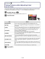 Preview for 114 page of Panasonic DMC-GF2CR Advanced Operating Manual