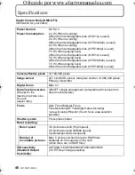 Preview for 46 page of Panasonic DMC-GF3XW Basic Operating Instructions Manual