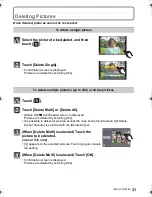 Предварительный просмотр 31 страницы Panasonic DMC-GF5XR Basic Owner'S Manual