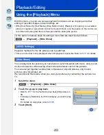 Preview for 203 page of Panasonic DMC-GF6 Owner'S Manual