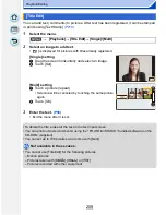 Preview for 209 page of Panasonic DMC-GF6 Owner'S Manual