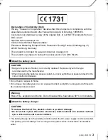 Preview for 3 page of Panasonic DMC-GF6K Basic Operating Instructions Manual