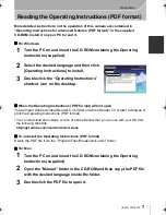 Preview for 7 page of Panasonic DMC-GF6K Basic Operating Instructions Manual