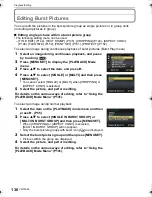 Предварительный просмотр 138 страницы Panasonic DMC-GH2S Operating Instructions Manual