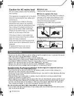 Предварительный просмотр 4 страницы Panasonic DMC-GH4 Basic Operating Instructions Manual