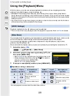 Предварительный просмотр 229 страницы Panasonic DMC-GH4 Owner'S Manual