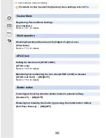 Preview for 305 page of Panasonic DMC-GH4 Owner'S Manual