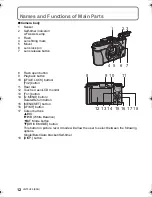 Preview for 12 page of Panasonic DMC-GX1 Lumix Basic Operating Instructions Manual