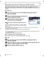Preview for 42 page of Panasonic DMC-GX1 Lumix Basic Owner'S Manual