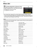 Preview for 52 page of Panasonic DMC-GX85K/DMC-GX85 Basic Owner'S Manual