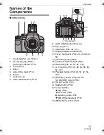 Preview for 11 page of Panasonic DMC-L10K - Lumix Digital Camera SLR Operating Instructions Manual