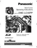 Panasonic DMC-LC40S - Lumix Digital Camera Operating Instructions Manual предпросмотр