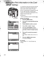 Preview for 68 page of Panasonic DMC-LC40S - Lumix Digital Camera Operating Instructions Manual