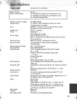 Preview for 95 page of Panasonic DMC-LC40S - Lumix Digital Camera Operating Instructions Manual