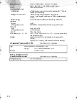 Preview for 96 page of Panasonic DMC-LC40S - Lumix Digital Camera Operating Instructions Manual