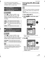 Preview for 65 page of Panasonic DMC-LS2S Operating Instructions Manual