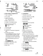 Preview for 83 page of Panasonic DMC-LS2S Operating Instructions Manual